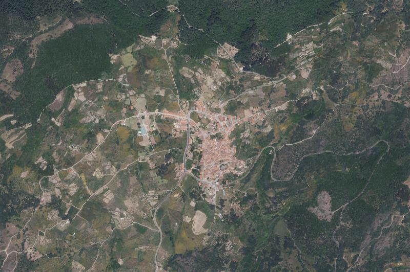 Ortofoto actual del núcleo de Villamiel