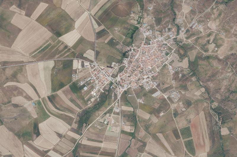 Ortofoto actual del núcleo de Villar del Pedroso