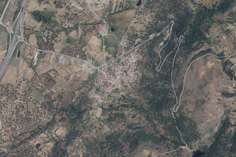 Ortofoto actual del núcleo de Villar de Plasencia