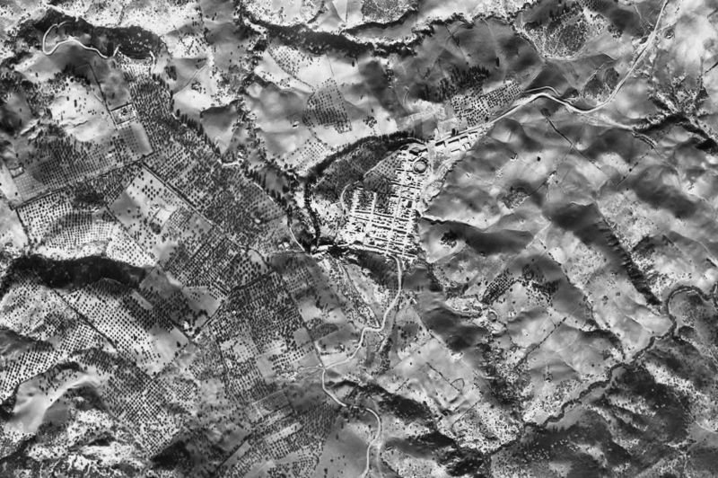 Ortofoto de 1956-1957 del núcleo de Algar