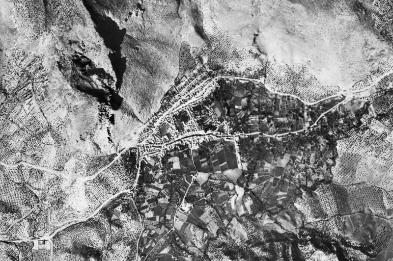 Ortofoto de 1956-1957 del núcleo de Algodonales