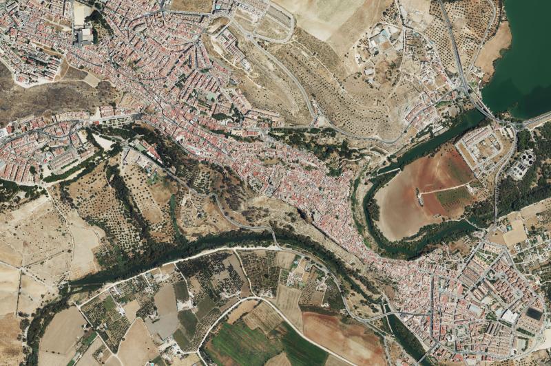 Ortofoto actual del núcleo de Arcos de la Frontera