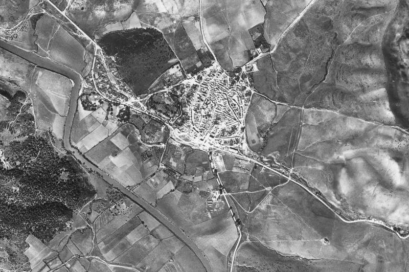 Ortofoto de 1956-1957 del núcleo de Los Barrios