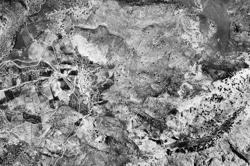 Ortofoto de 1956-1957 del núcleo de Benaocaz