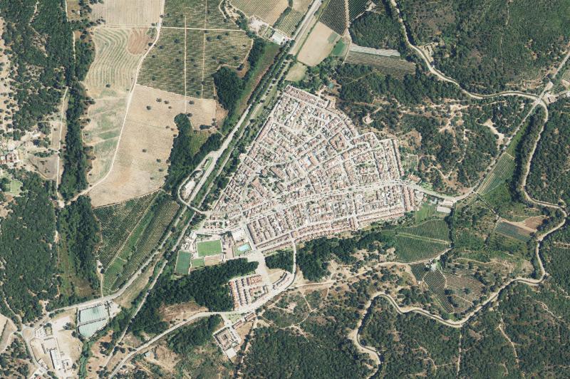 Ortofoto actual del núcleo de Castellar de la Frontera