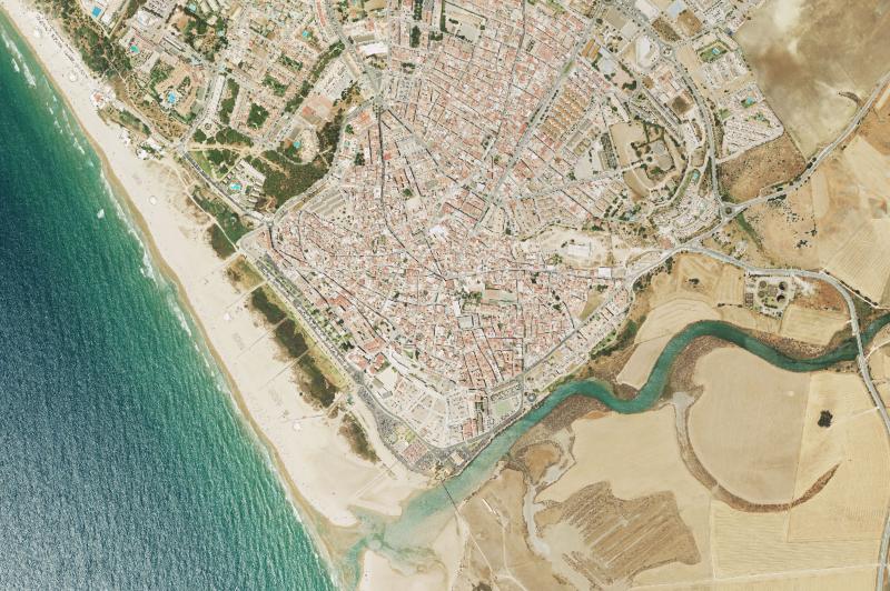 Ortofoto actual del núcleo de Conil de la Frontera