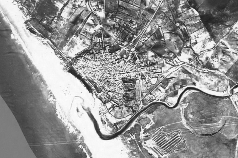 Ortofoto de 1956-1957 del núcleo de Conil de la Frontera