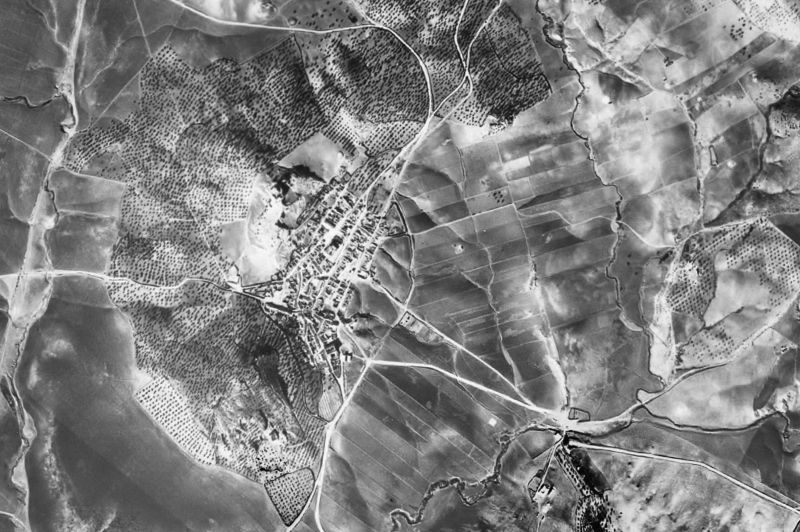 Ortofoto de 1956-1957 del núcleo de Espera
