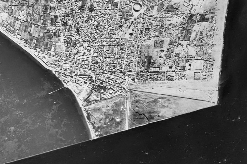 Ortofoto de 1956-1957 del núcleo de La Línea de la Concepción