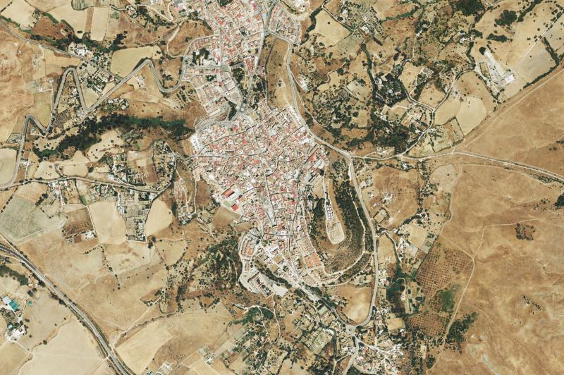 Ortofoto actual del núcleo de Medina Sidonia