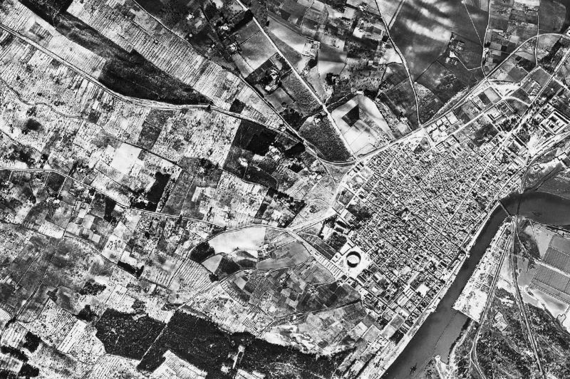 Ortofoto de 1956-1957 del núcleo de El Puerto de Santa María
