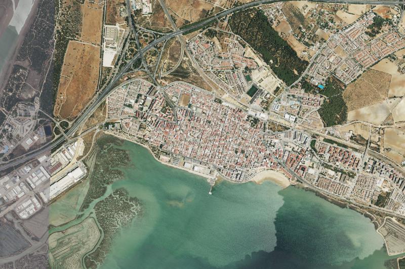 Ortofoto actual del núcleo de Puerto Real