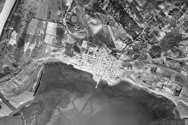 Ortofoto de 1956-1957 del núcleo de Puerto Real