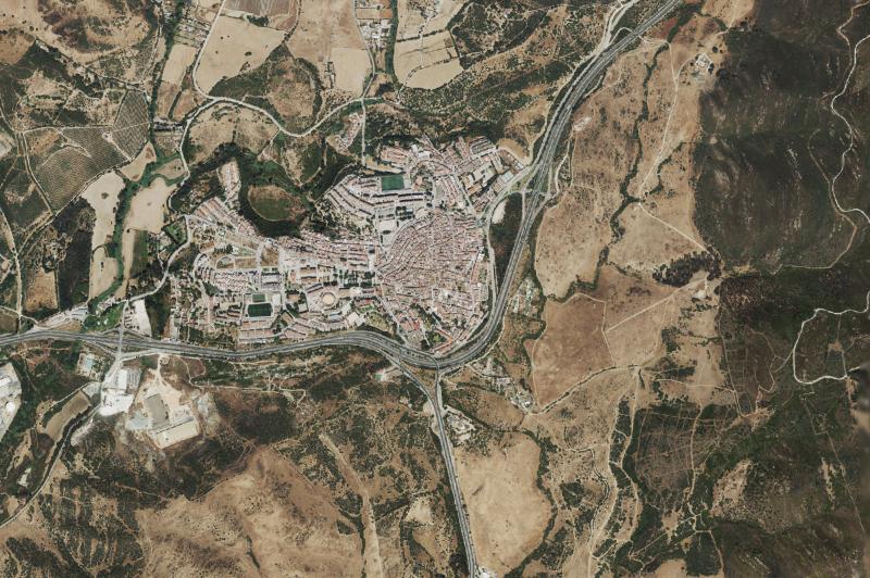 Ortofoto actual del núcleo de San Roque