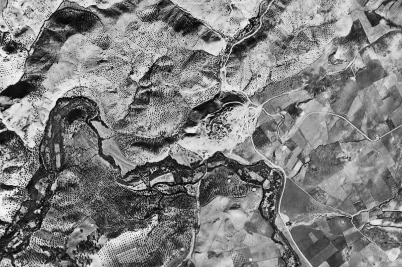 Ortofoto de 1956-1957 del núcleo de Torre Alháquime
