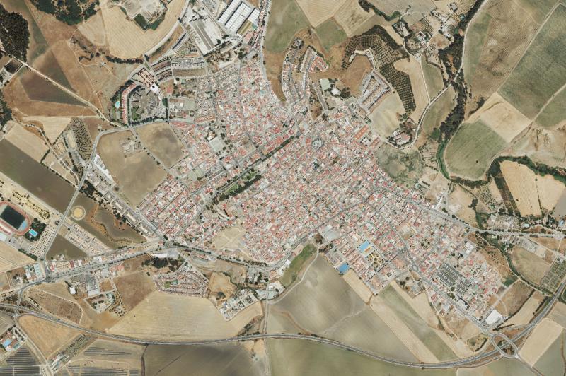 Ortofoto actual del núcleo de Villamartín