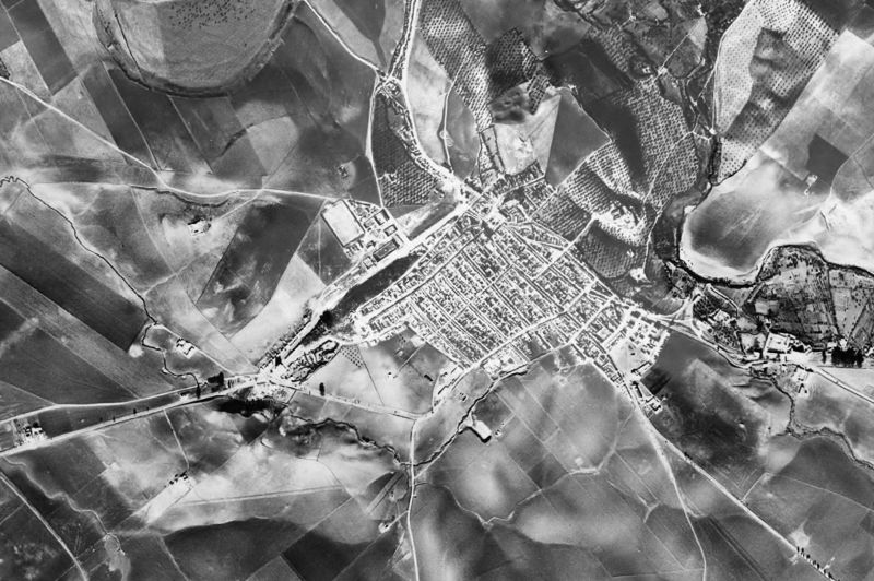 Ortofoto de 1956-1957 del núcleo de Villamartín