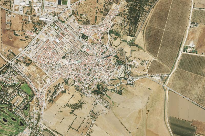 Ortofoto actual del núcleo de Benalup-Casas Viejas