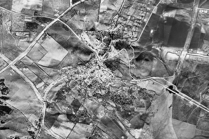 Ortofoto de 1956-1957 del núcleo de Benalup-Casas Viejas