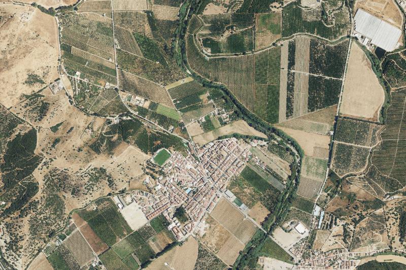 Ortofoto actual del núcleo de San Martín del Tesorillo