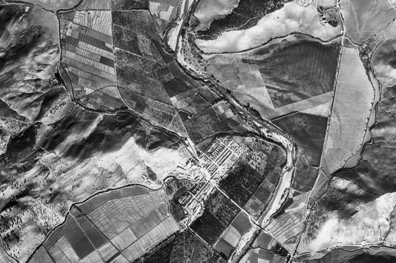 Ortofoto de 1956-1957 del núcleo de San Martín del Tesorillo