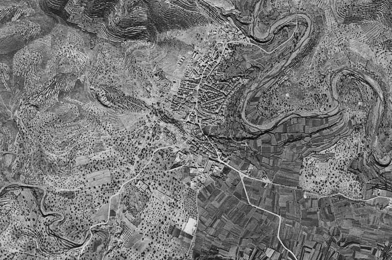 Ortofoto de 1956-1957 del núcleo de L'Alcora