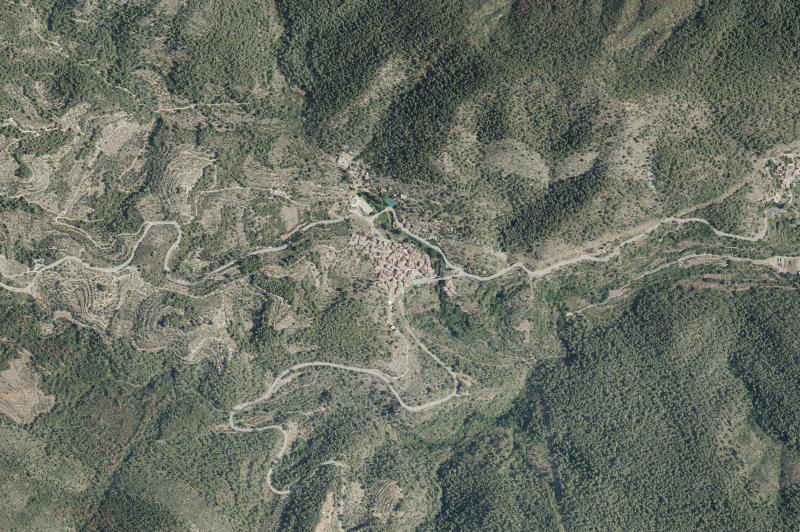 Ortofoto actual del núcleo de Alcudia de Veo