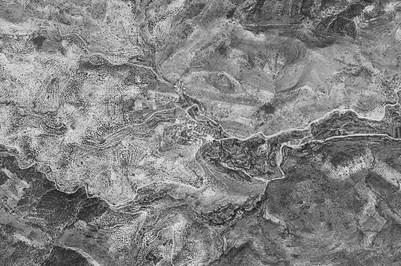 Ortofoto de 1956-1957 del núcleo de Alcudia de Veo