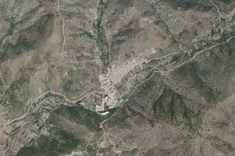 Ortofoto actual del núcleo de Almedíjar