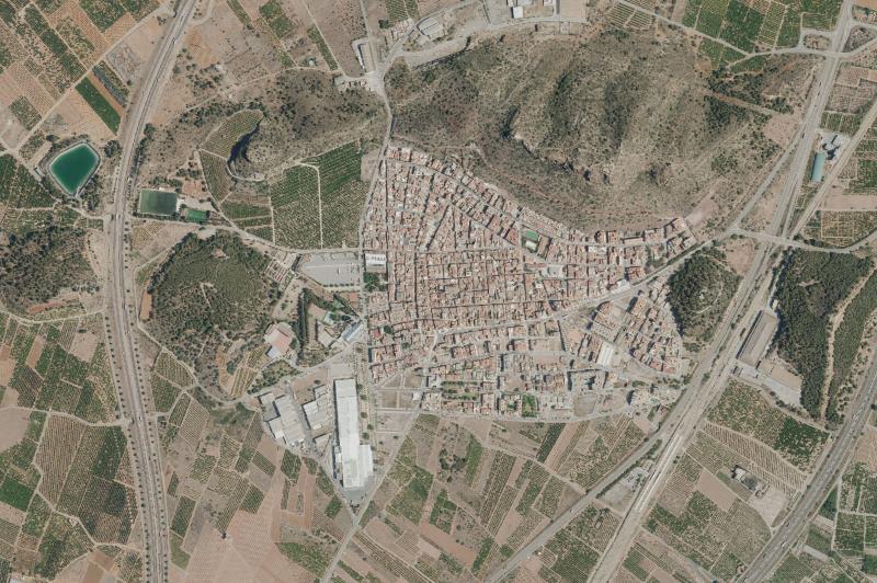 Ortofoto actual del núcleo de Almenara