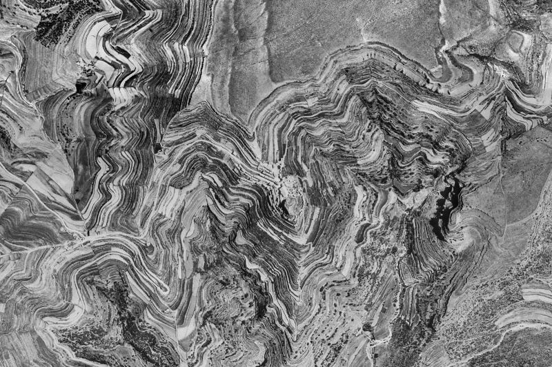 Ortofoto de 1956-1957 del núcleo de Ares del Maestrat