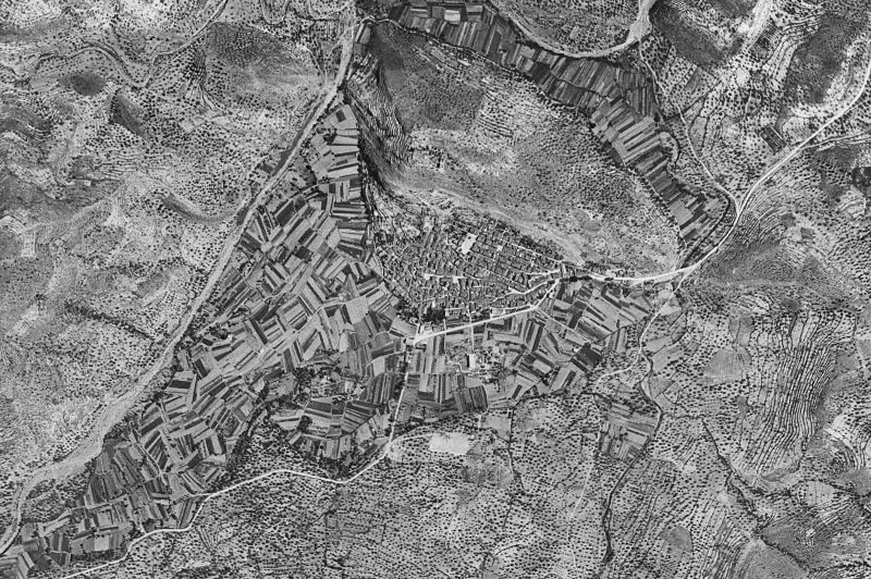 Ortofoto de 1956-1957 del núcleo de Artana