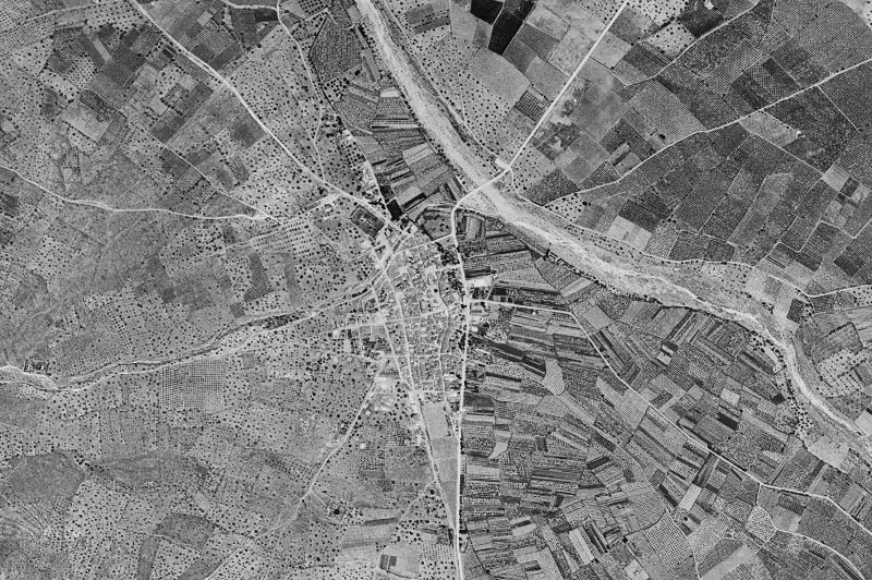 Ortofoto de 1956-1957 del núcleo de Betxí