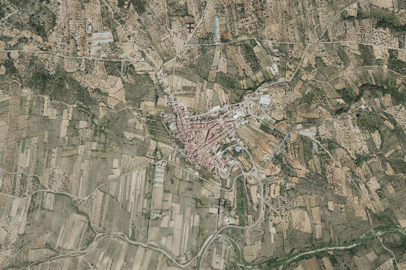 Ortofoto actual del núcleo de Canet lo Roig
