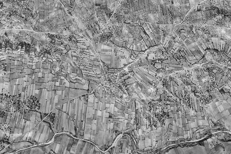 Ortofoto de 1956-1957 del núcleo de Canet lo Roig