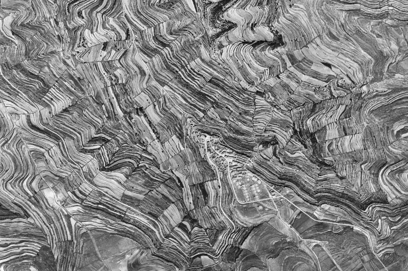 Ortofoto de 1956-1957 del núcleo de Castellfort