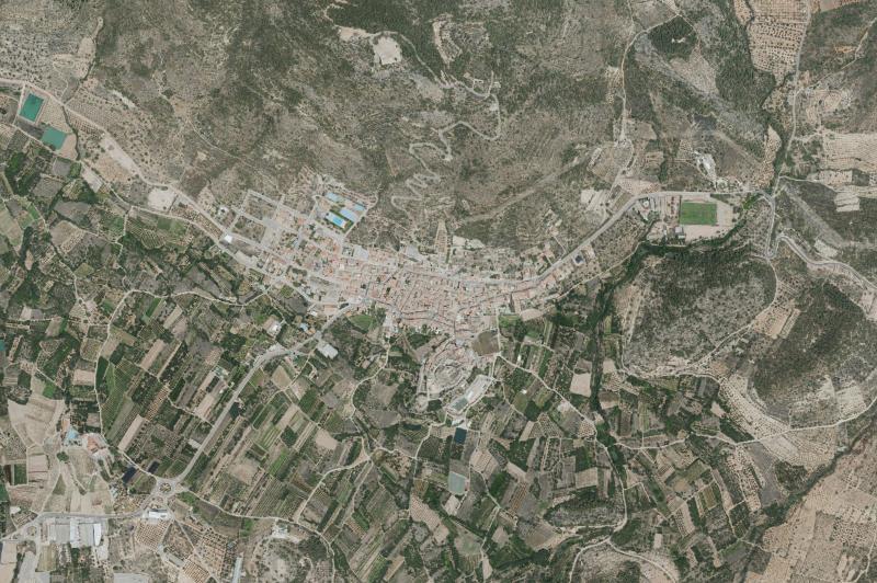 Ortofoto actual del núcleo de Castellnovo
