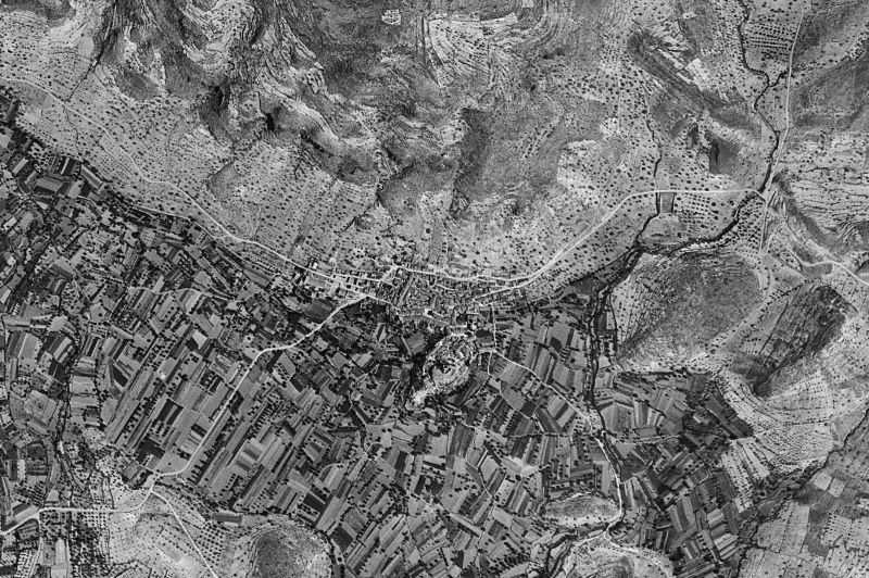 Ortofoto de 1956-1957 del núcleo de Castellnovo