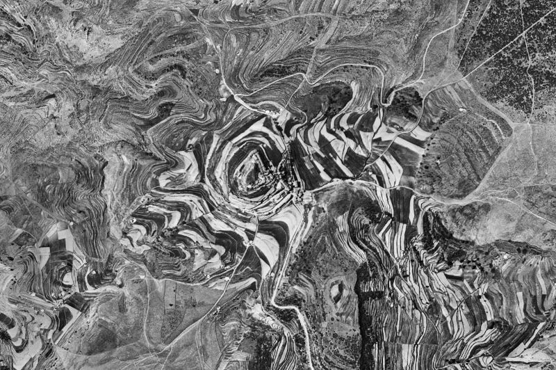 Ortofoto de 1956-1957 del núcleo de Culla