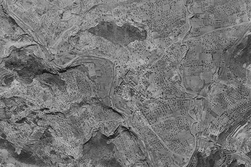 Ortofoto de 1956-1957 del núcleo de Figueroles