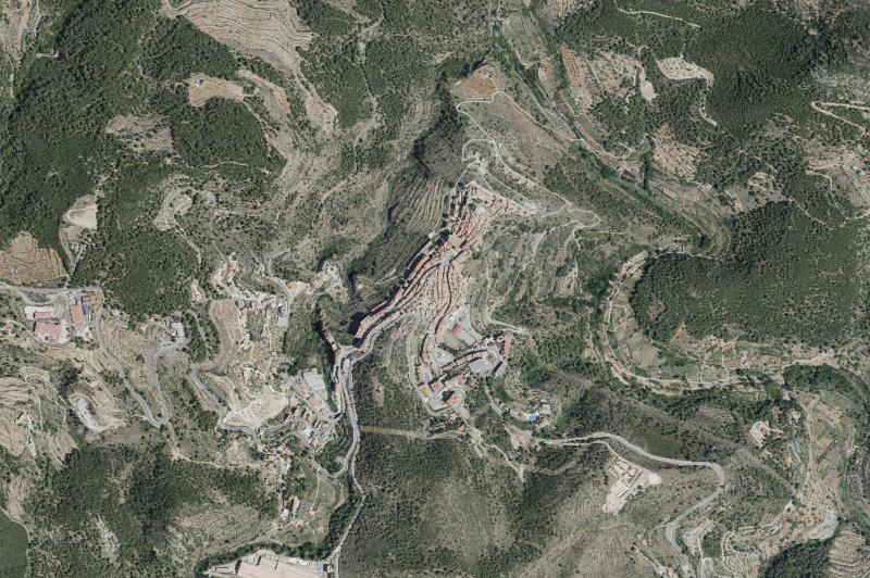 Ortofoto actual del núcleo de Llucena/Lucena del Cid