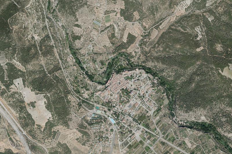 Ortofoto actual del núcleo de Navajas