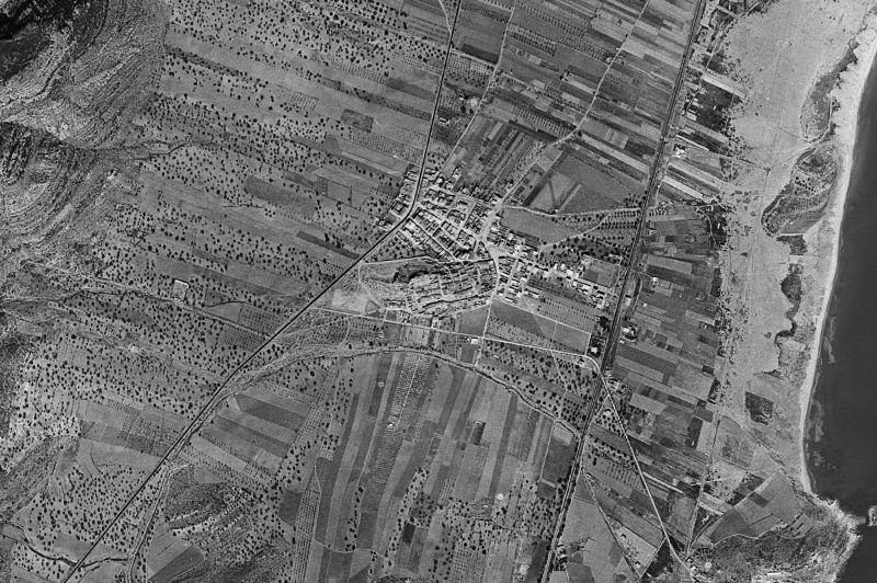 Ortofoto de 1956-1957 del núcleo de Orpesa/Oropesa del Mar