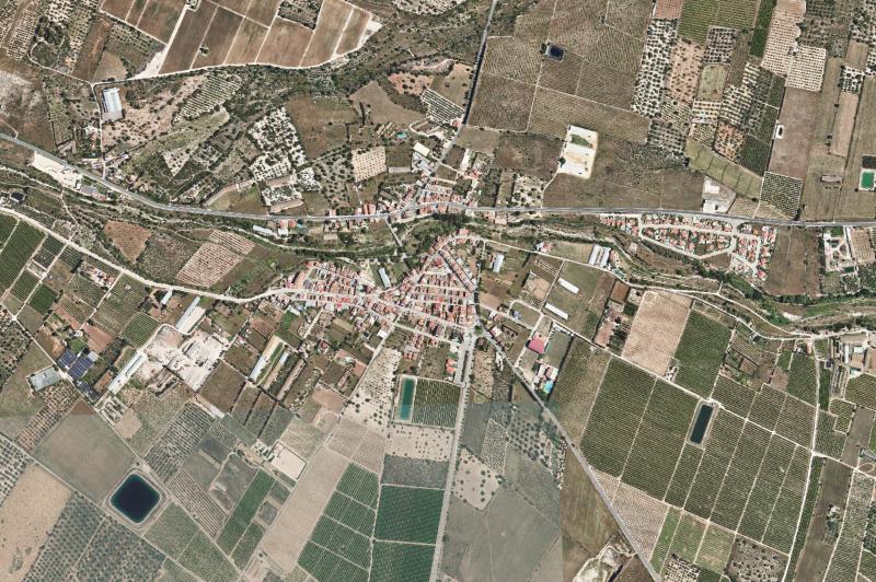 Ortofoto actual del núcleo de San Rafael del Río