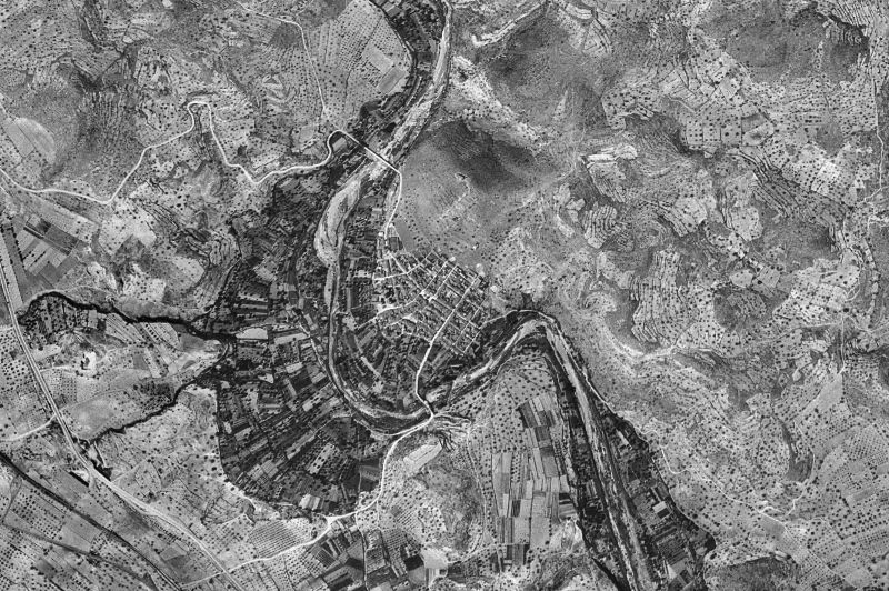 Ortofoto de 1956-1957 del núcleo de Sot de Ferrer