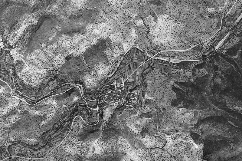 Ortofoto de 1956-1957 del núcleo de Tales