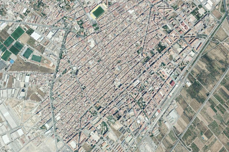 Ortofoto actual del núcleo de Vila-real
