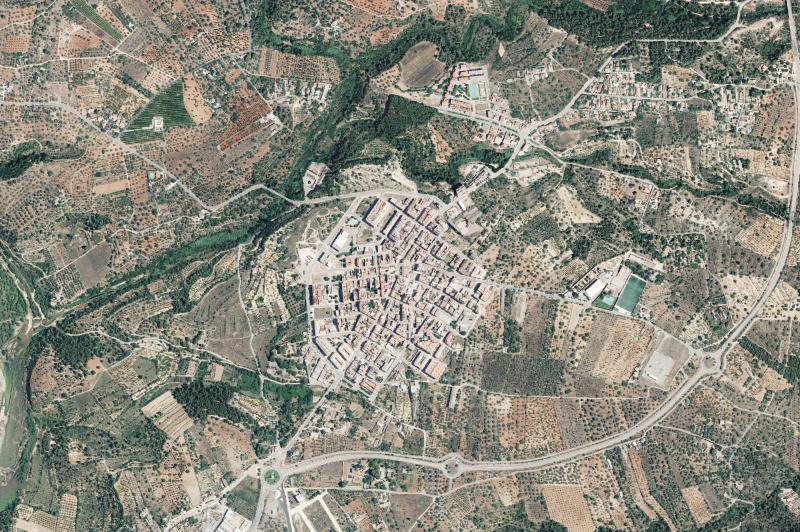 Ortofoto actual del núcleo de Sant Joan de Moró