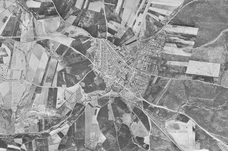 Ortofoto de 1956-1957 del núcleo de Alamillo