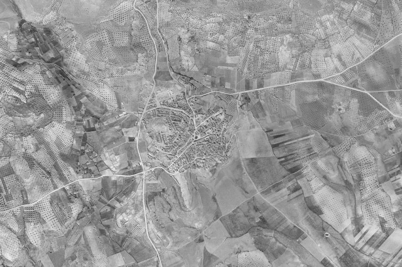 Ortofoto de 1956-1957 del núcleo de Albaladejo